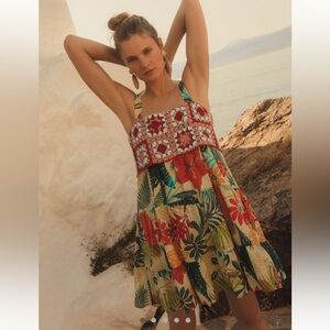 WORN ONCE! Farm Rio for Anthropologie Floral Dress